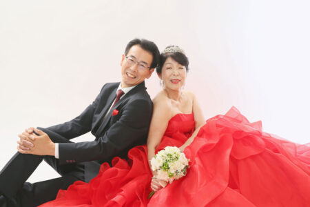 60歳の節目にご夫婦で還暦記念の写真撮影を