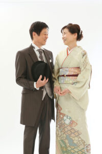 還暦スタジオで撮る、誕生日の記念写真で撮るツーショット!