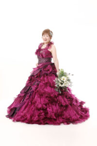 還暦スタジオで撮る古希のドレス記念フォト