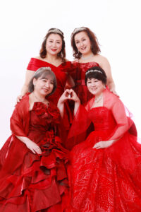 ドレス、ヘアメイク、撮影で還暦の記念を残します♪