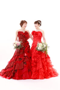 向かい合ってにっこり^^撮影もとっても和やかな雰囲気でした^^